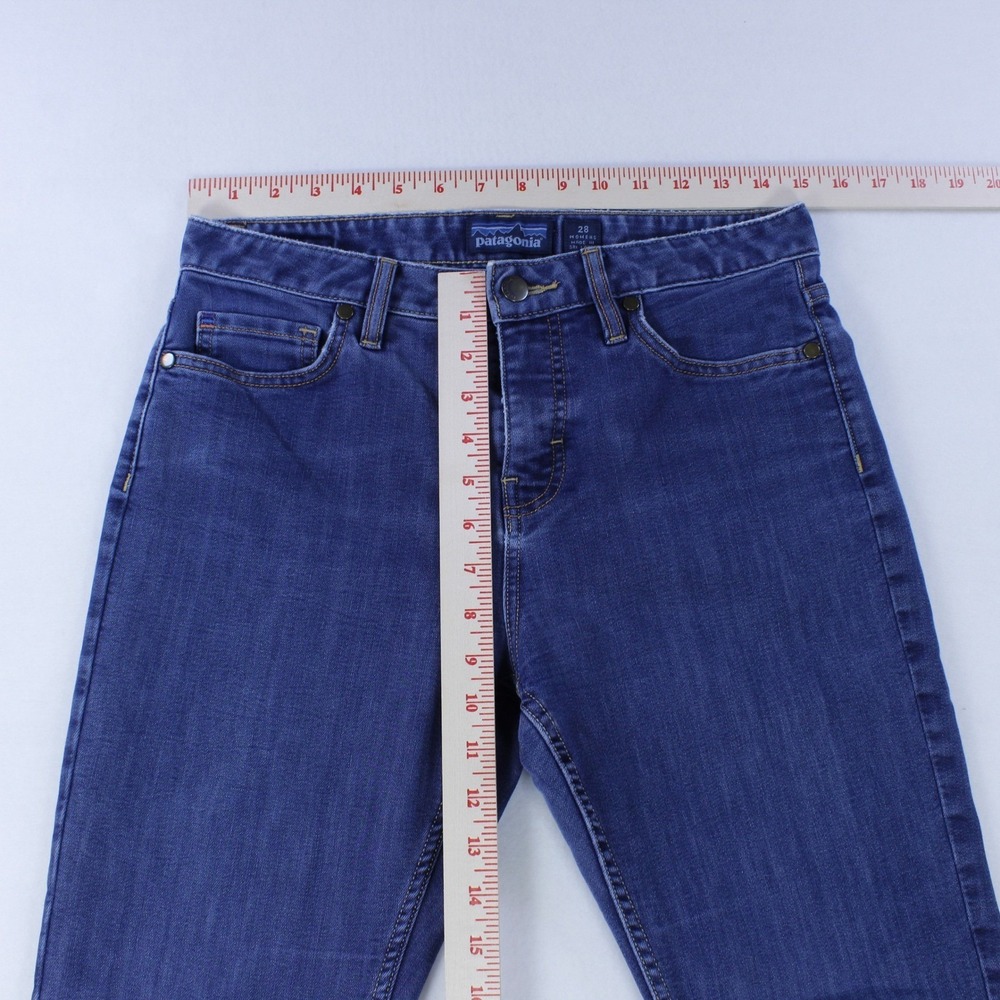 Patagonia Women's Straight/Slim Fit Jeans - Blue - Size 28 (W28) - Picture 9 of 10